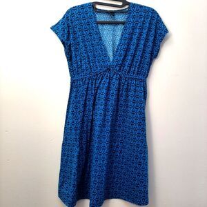 Faded Glory blue V neck Kimono Dress size small